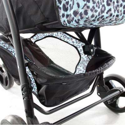 Chelino Coco 3 Position Baby Stroller - Grey Stripe