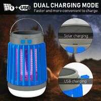 Outdoor 3 in 1 Mosquito Killer Lamp Solar + Rechargeable + Portable USB LED Camping Lantern Waterpro