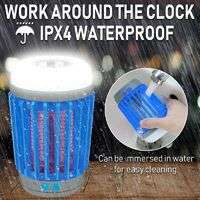 Outdoor 3 in 1 Mosquito Killer Lamp Solar + Rechargeable + Portable USB LED Camping Lantern Waterpro