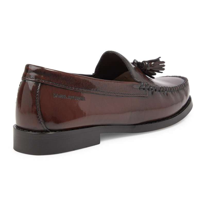 Original Daniel Hechter Burgundy Slip On Formal Shoes - Size 11