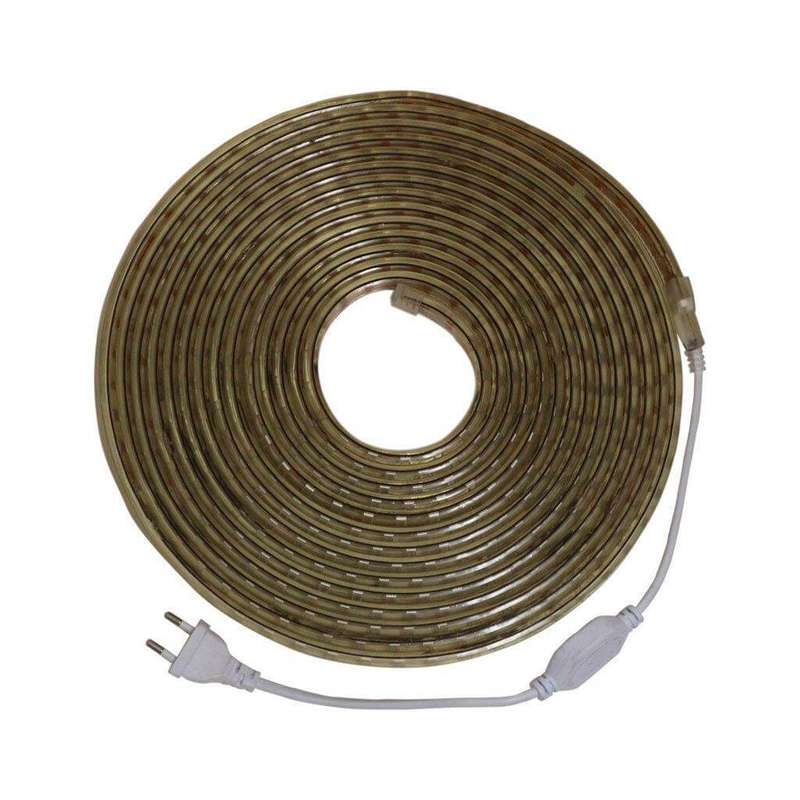 220V LED Strip Light with 2 Power Cables & 2 End Caps, 1st Gen. (Daylight 6000K, 10 Metres)