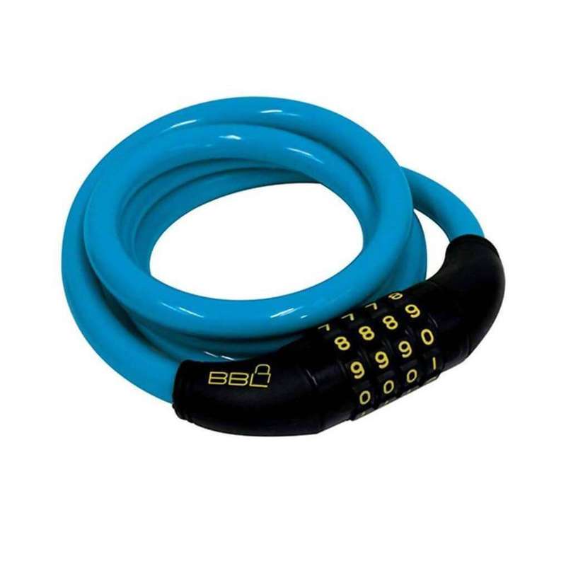 BBL Blue Combination Bicycle Lock, 1.2m