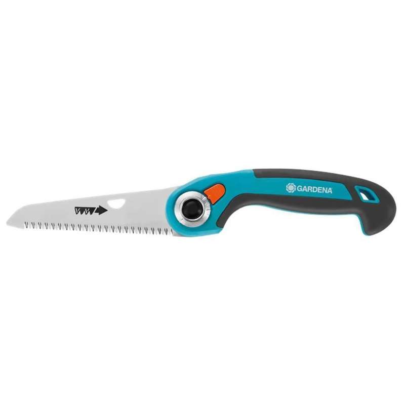 GARDENA Folding Garden Saw 135 P, 135mm Length, Chrome Plated Blade