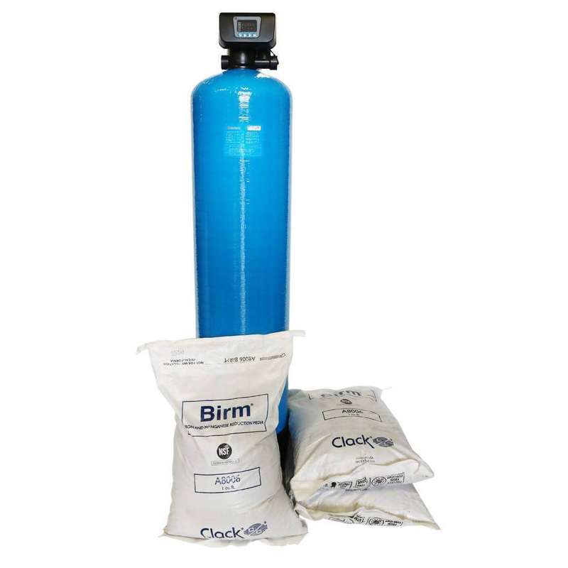 Iron Removal Filter For Borehole & Wellpoint Water With FRP 13x54, Automatic Backwash Head & Birm...