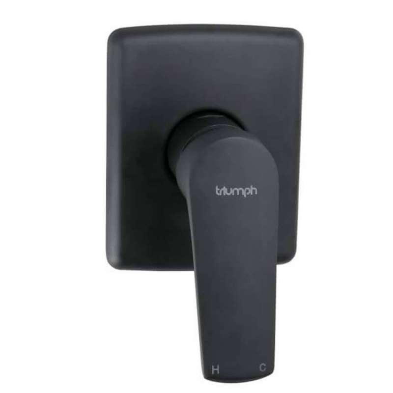 Magnetite Undertile Bath or Shower Mixer, Matt Black DZR Brass