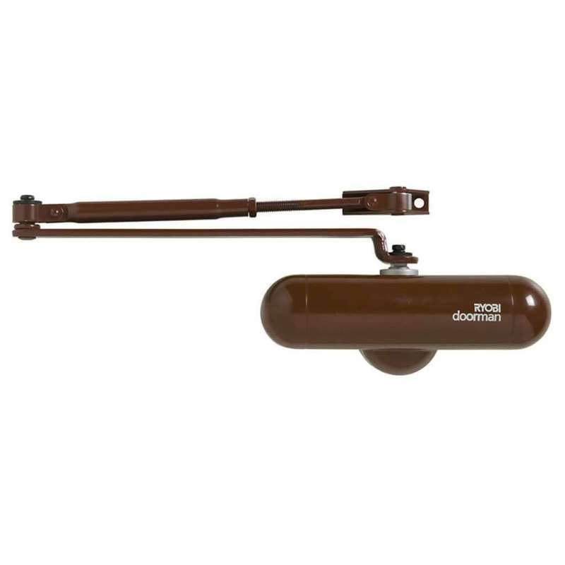 RYOBI HDC12SA-BRN Exterior Door Closer (45kg Max Load, Brown)