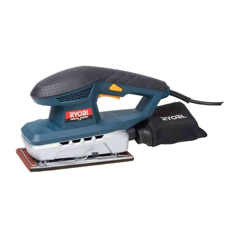 RYOBI S-180 Corded Orbital Sander (90mm x 240mm Sandpaper Size, 180W)