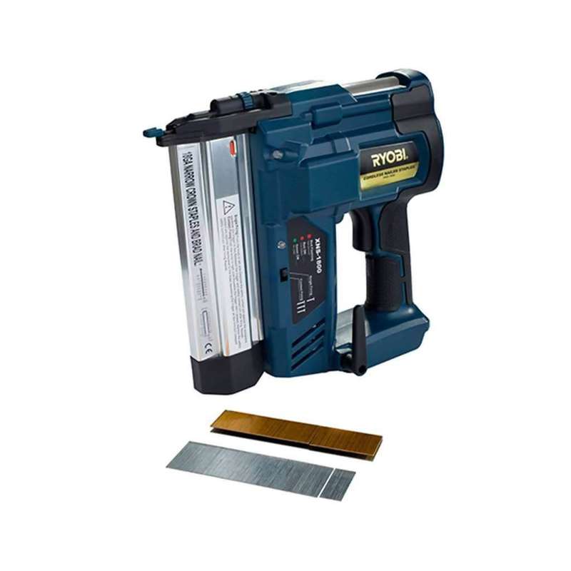 RYOBI XNS-1800 Cordless Li-Ion Nailer & Stapler (30 Shots/min, 18V)