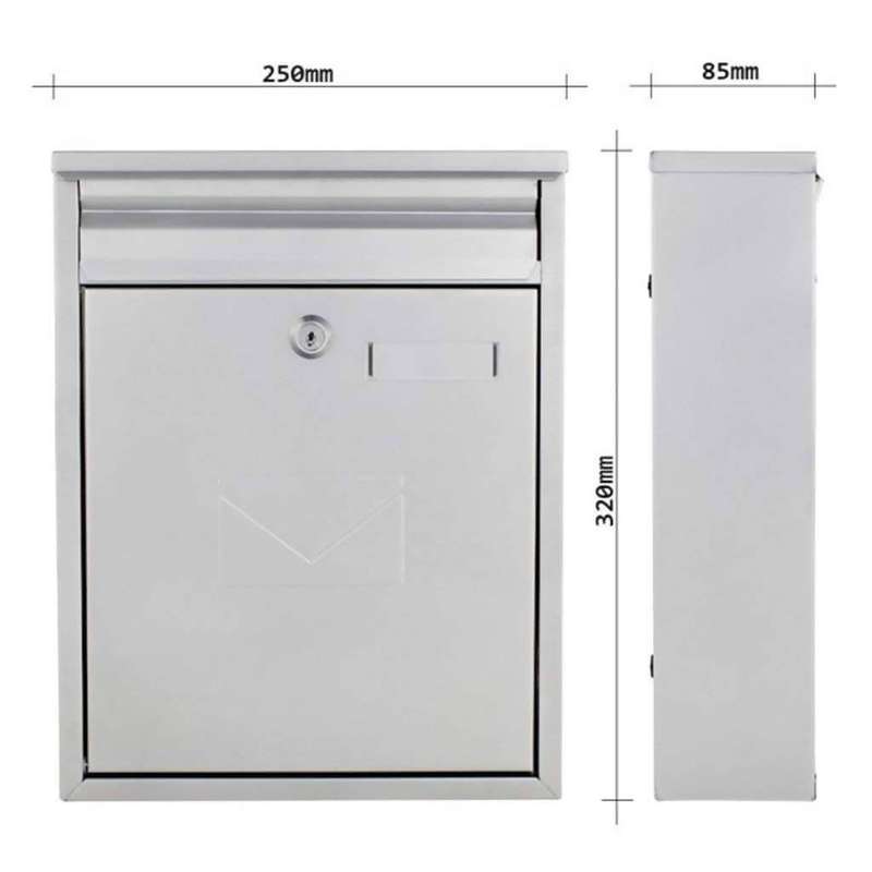 Rottner Como Mailbox - Silver