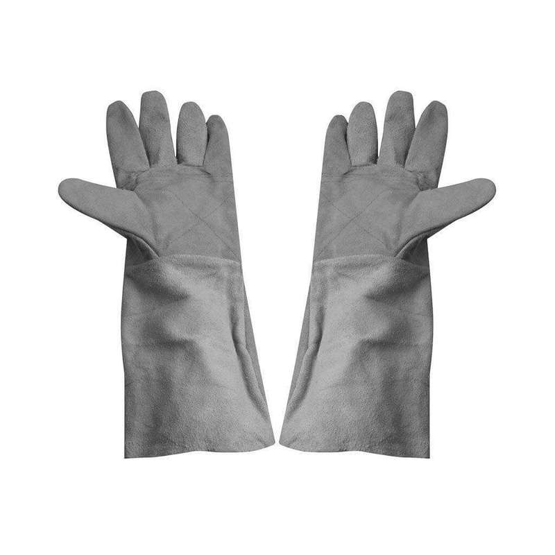 TRADEWELD Chrome Leather Gloves (Grey, Elbow-Length)