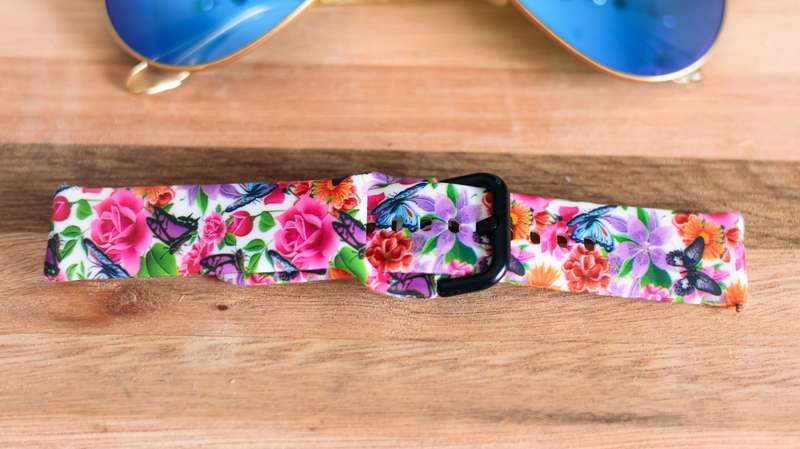 Fabulously Fit Silicone Pattern Replacement Strap -  Garmin/Samsung/Huawei - 22mm