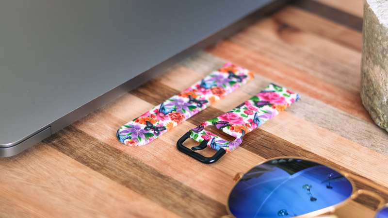 Fabulously Fit Silicone Pattern Replacement Strap -  Garmin/Samsung/Huawei - 22mm