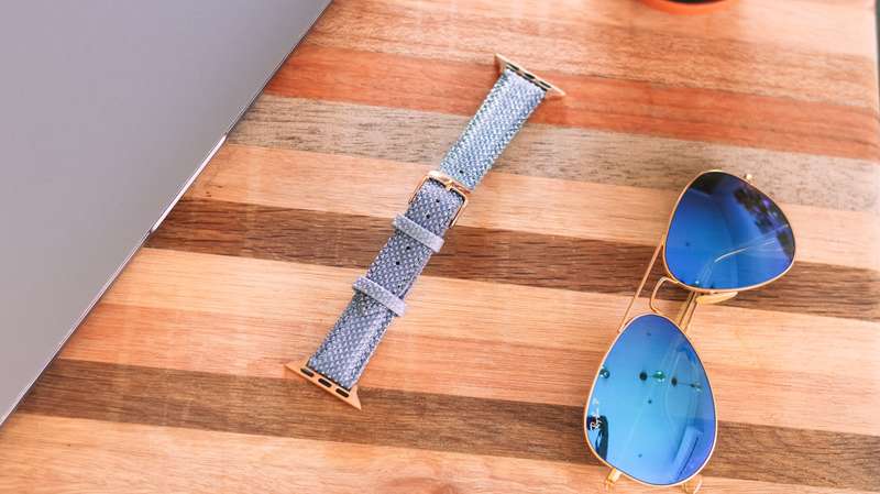 Fabulously Fit Sparkly leather replacement strap for Apple Watch 38/40/41mm