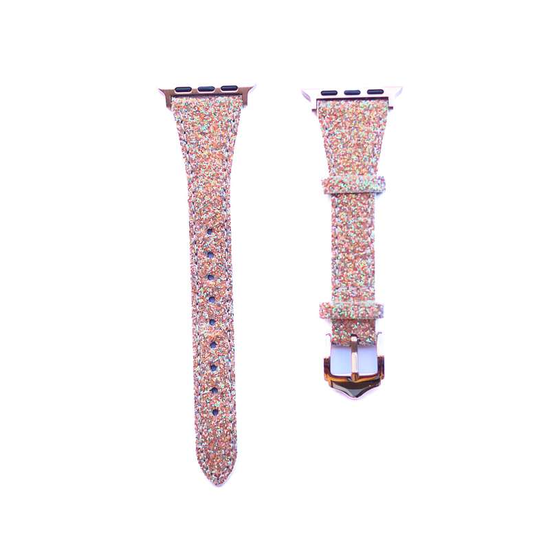 Fabulously Fit Glitter Leather Replacement Strap for Apple Watch