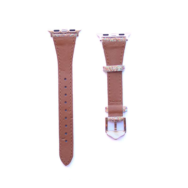 Fabulously Fit Glitter Leather Replacement Strap for Apple Watch