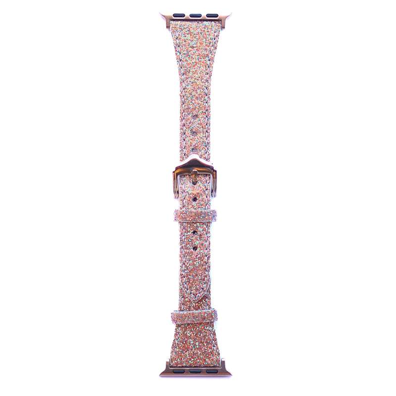 Fabulously Fit Glitter Leather Replacement Strap for Apple Watch