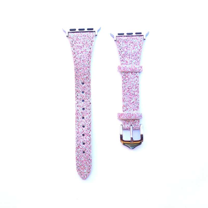 Fabulously Fit Glitter Leather Replacement Strap for Apple Watch