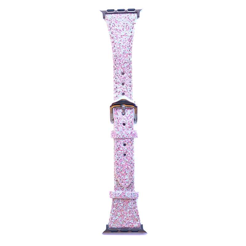 Fabulously Fit Glitter Leather Replacement Strap for Apple Watch