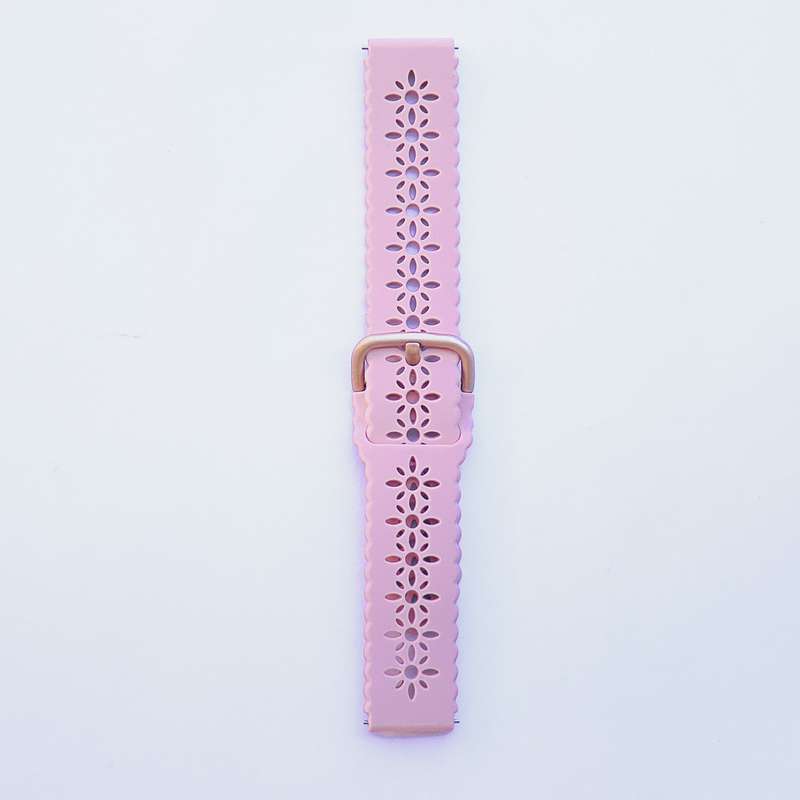 Fabulously Fit Floral cut out silicone replacement strap - Garmin18mm