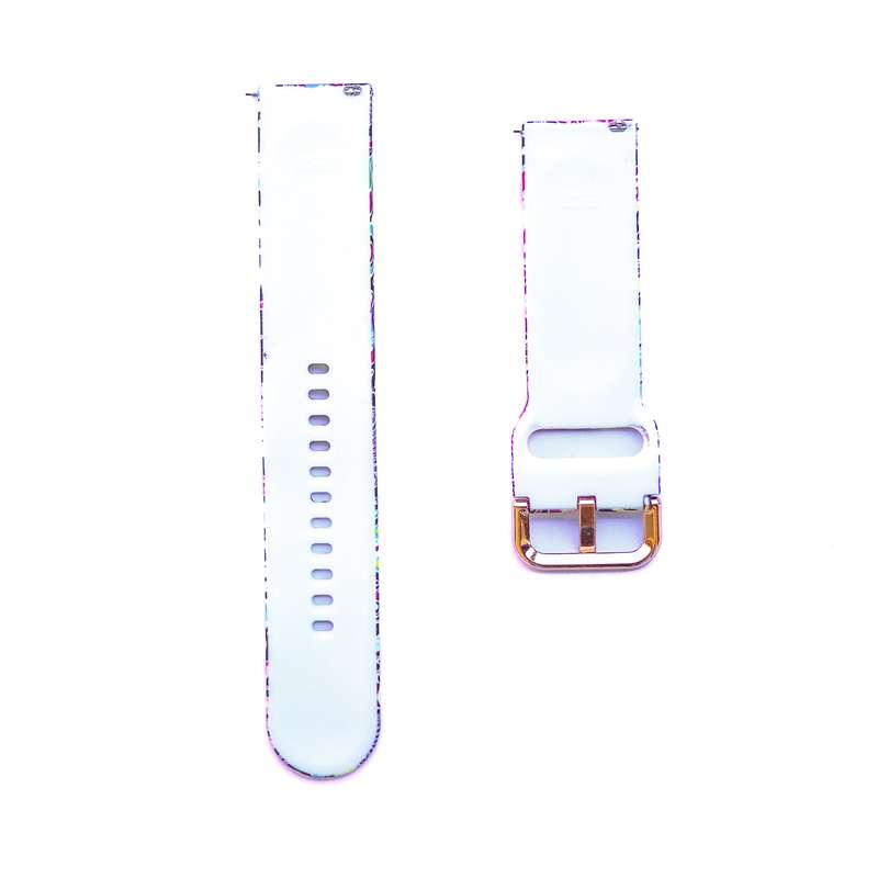 Fabulously Fit Silicone Pattern Replacement Strap -  Garmin/Samsung/Huawei - 22mm