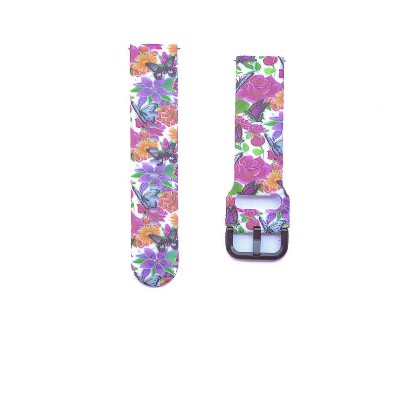 Fabulously Fit Silicone Pattern Replacement Strap -  Garmin/Samsung/Huawei - 22mm