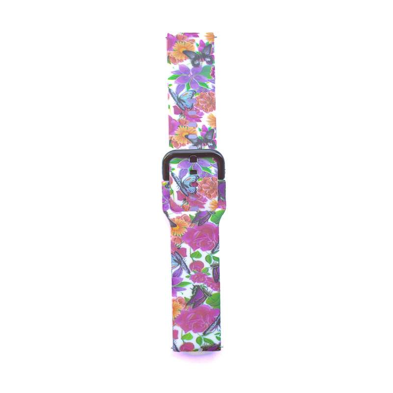 Fabulously Fit Silicone Pattern Replacement Strap -  Garmin/Samsung/Huawei - 22mm