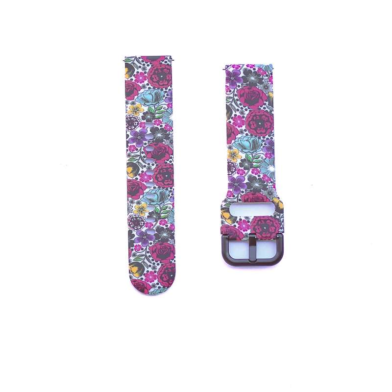Fabulously Fit Silicone Pattern Replacement Strap -  Garmin/Samsung/Huawei - 22mm