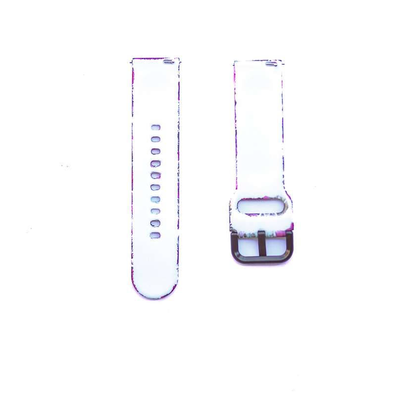 Fabulously Fit Silicone Pattern Replacement Strap -  Garmin/Samsung/Huawei - 22mm