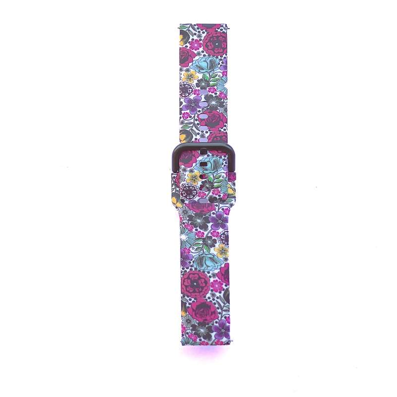 Fabulously Fit Silicone Pattern Replacement Strap -  Garmin/Samsung/Huawei - 22mm