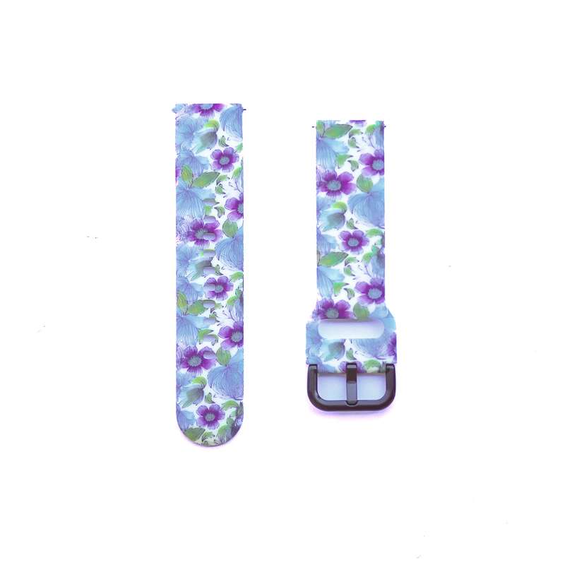Fabulously Fit Silicone Pattern Replacement Strap -  Garmin/Samsung/Huawei - 22mm