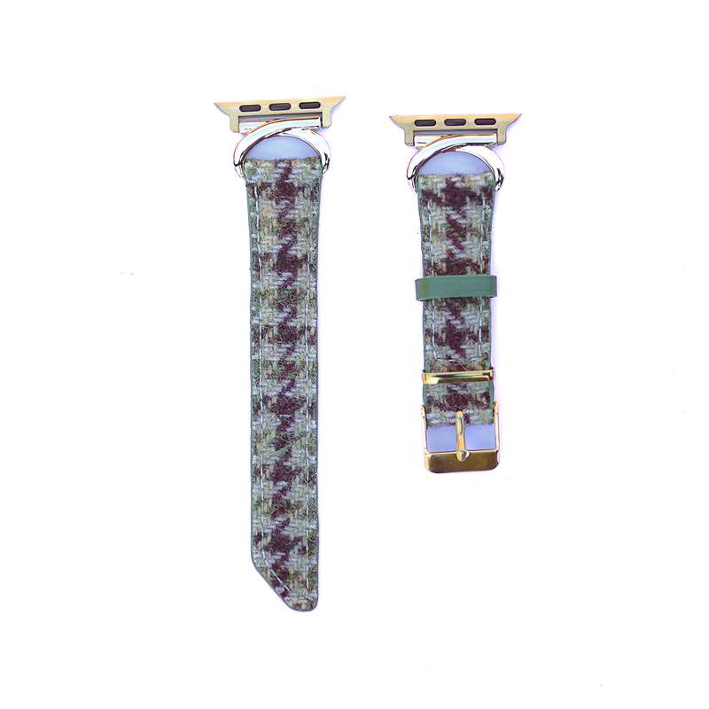 Fabulously Fit plaid leather replacement strap for Apple Watch 38/40/41mm