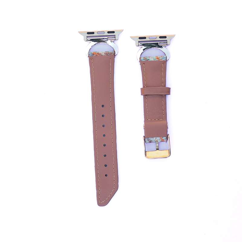 Fabulously Fit plaid leather replacement strap for Apple Watch 38/40/41mm