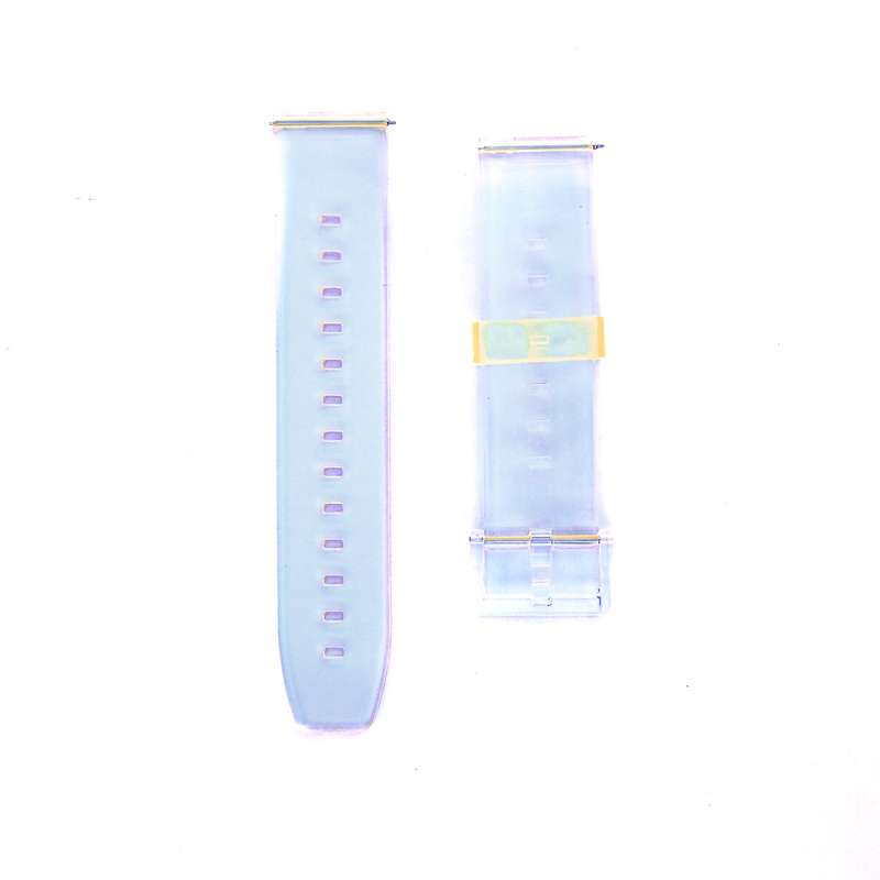 Fabulously Fit Transparent Pastel Silicone replacement strap for Samsung/Garmin/Huawei 22mm