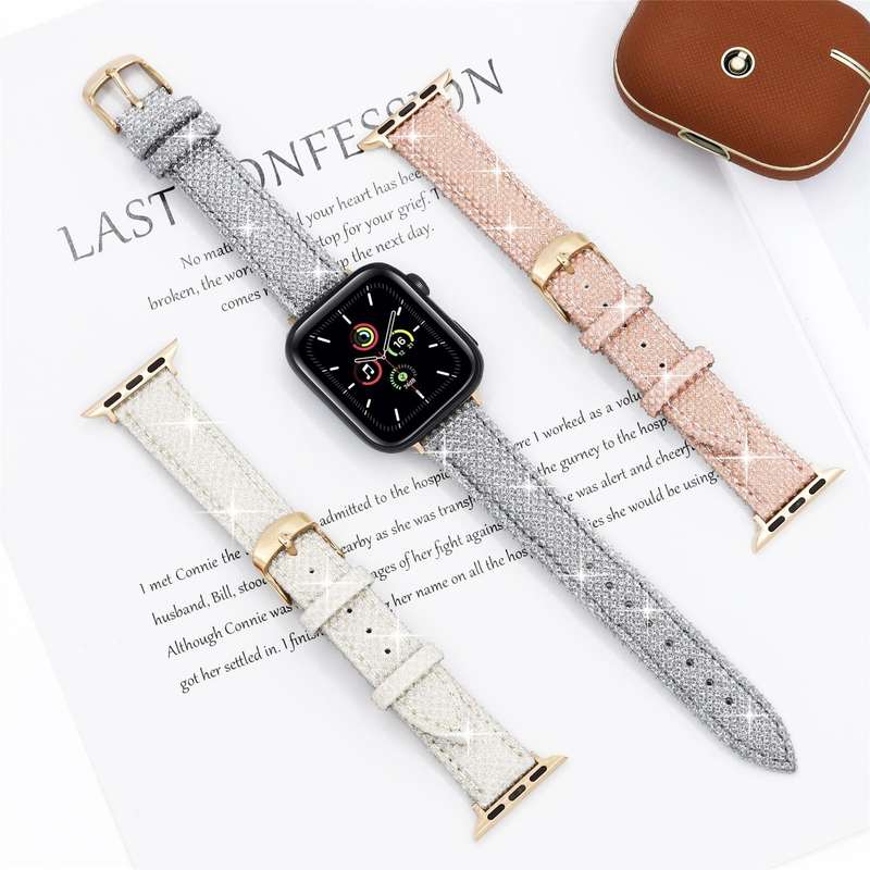 Fabulously Fit Sparkly leather replacement strap - 18mm
