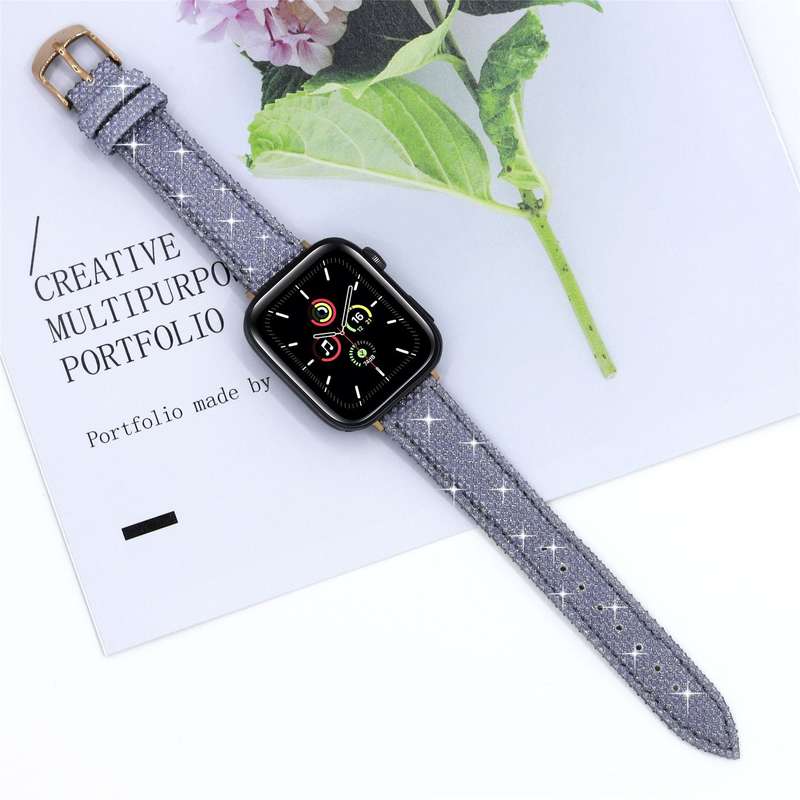 Fabulously Fit Sparkly leather replacement strap - 18mm