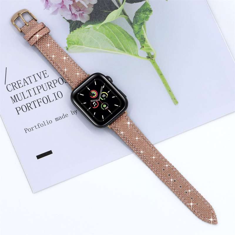 Fabulously Fit Sparkly leather replacement strap - 18mm