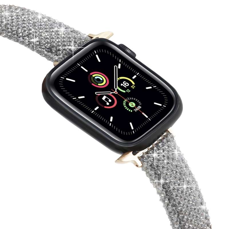 Fabulously Fit Sparkly leather replacement strap for Apple Watch 38/40/41mm