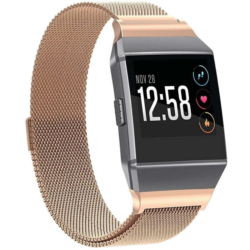 Fitbit Ionic rose gold metallic strap