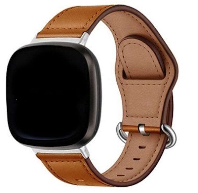 Fitbit Versa 3/Sense genuine leather tuck-in strap