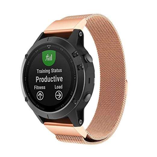 Garmin Forerunner 935 rose gold metallic strap