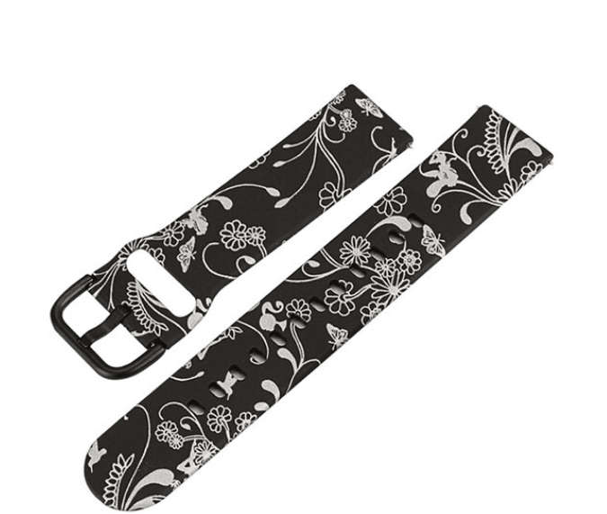 Silicone Patterned Replacement Strap For Fierce/Fierce 2 Smart Watch