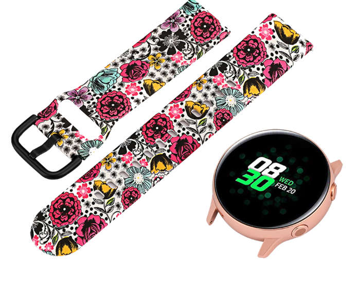 Silicone Patterned Replacement Strap For Fierce/Fierce 2 Smart Watch