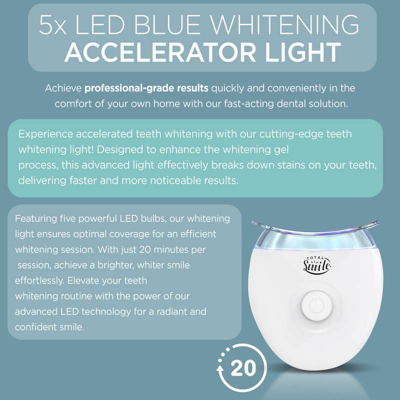 Advanced Teeth Whitening Kit with LED Accelerator