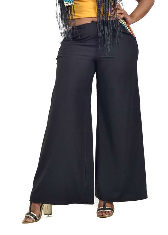 Chipiwo - Black Wide Legged Pants - XL