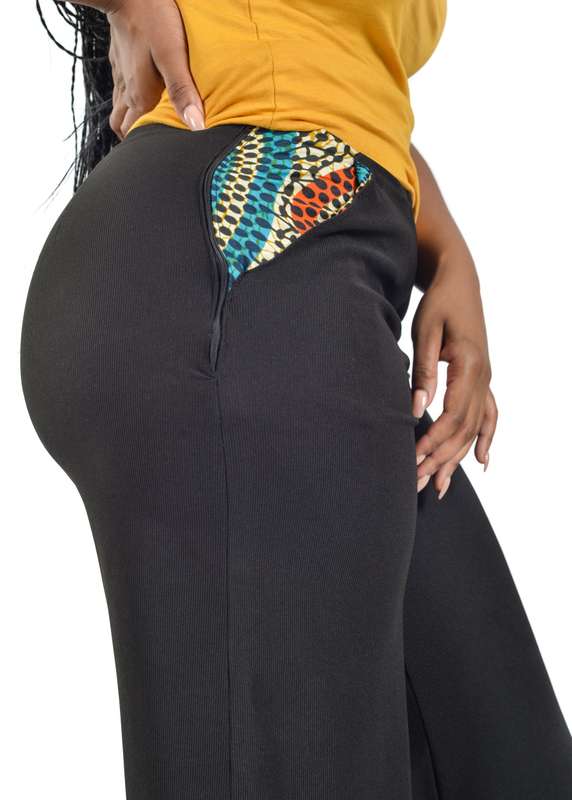 Chipiwo - Black Wide Legged Pants - XL