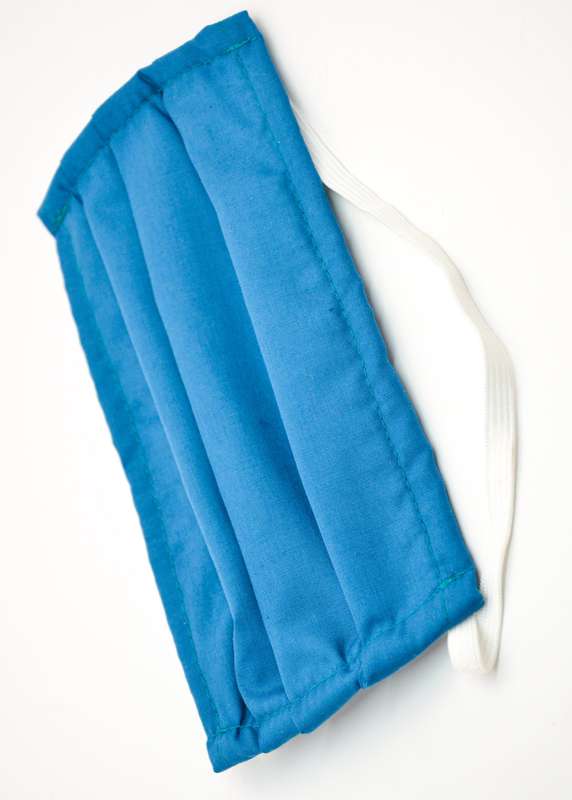 Washable Protective Face Mask - Plain Colours - Teal Blue / Around Head