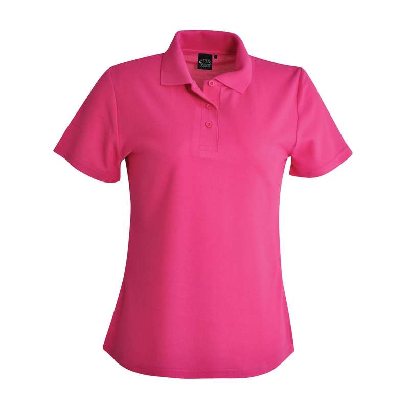 Ladies Classic Pique Knit Polo Golf Shirt