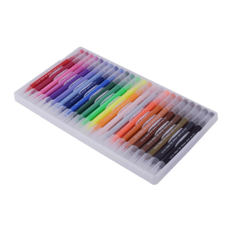 24-Piece Dual Tip Brush Pen Set