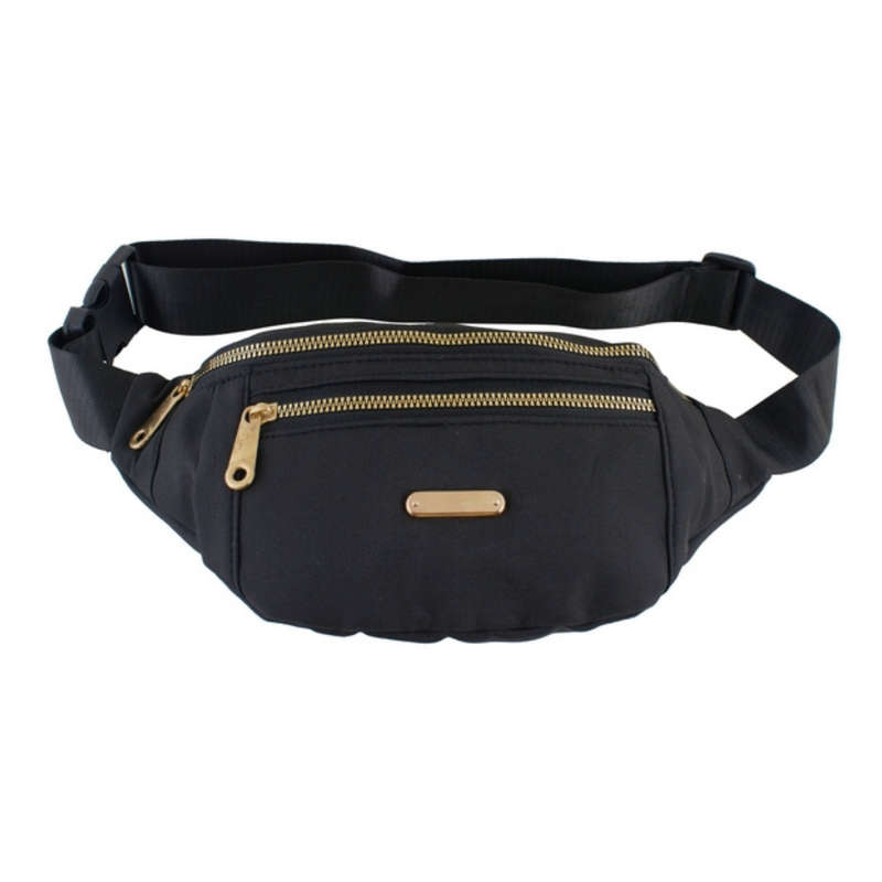 Triple Zip Moon Bag