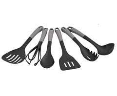 6pc Kitchen Utensils & Rotating Stand